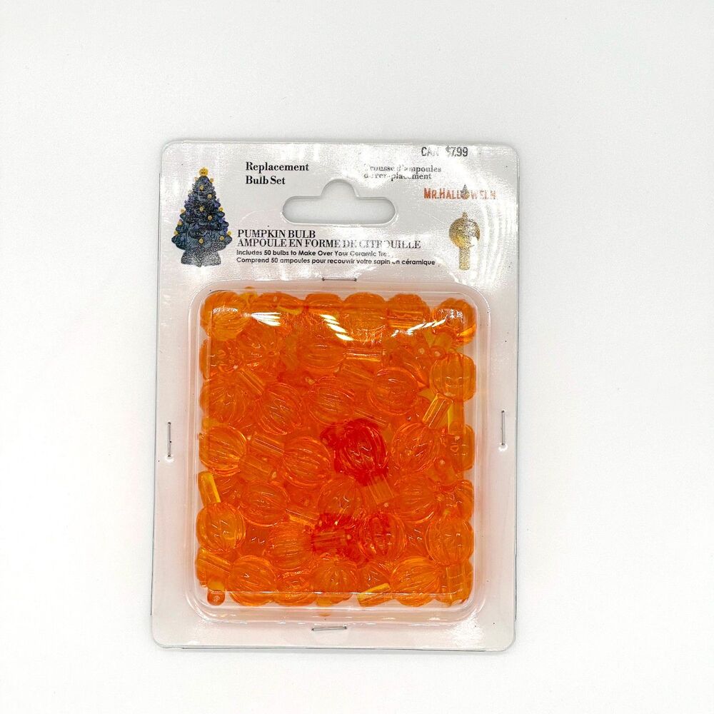 Mr Halloween Orange Pumpkin Replacement Bulb Set New